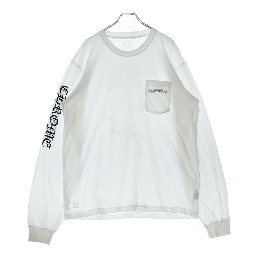 CHROME HEARTS (クロムハーツ) CEM CRS LS Tee 袖ロゴ