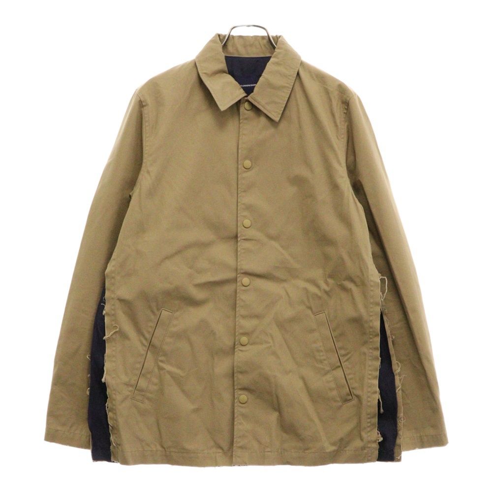 John UNDERCOVER (ジョン アンダーカバー) 16SS ワキタチキリ 脇 スラッシュ加工 コットン コーチ ジャケット ブラウン JUQ4202