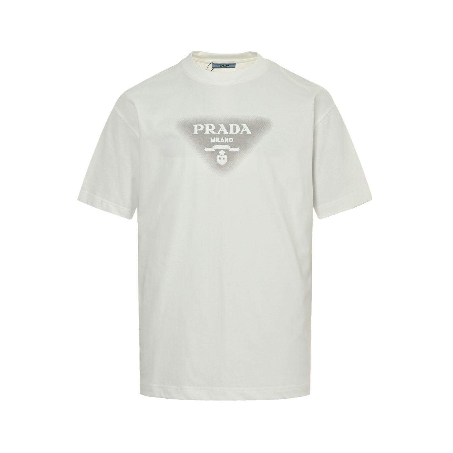 PRADA プラダ 三角ロゴワッペン ポロ シャツ ネイビー系 M【中古