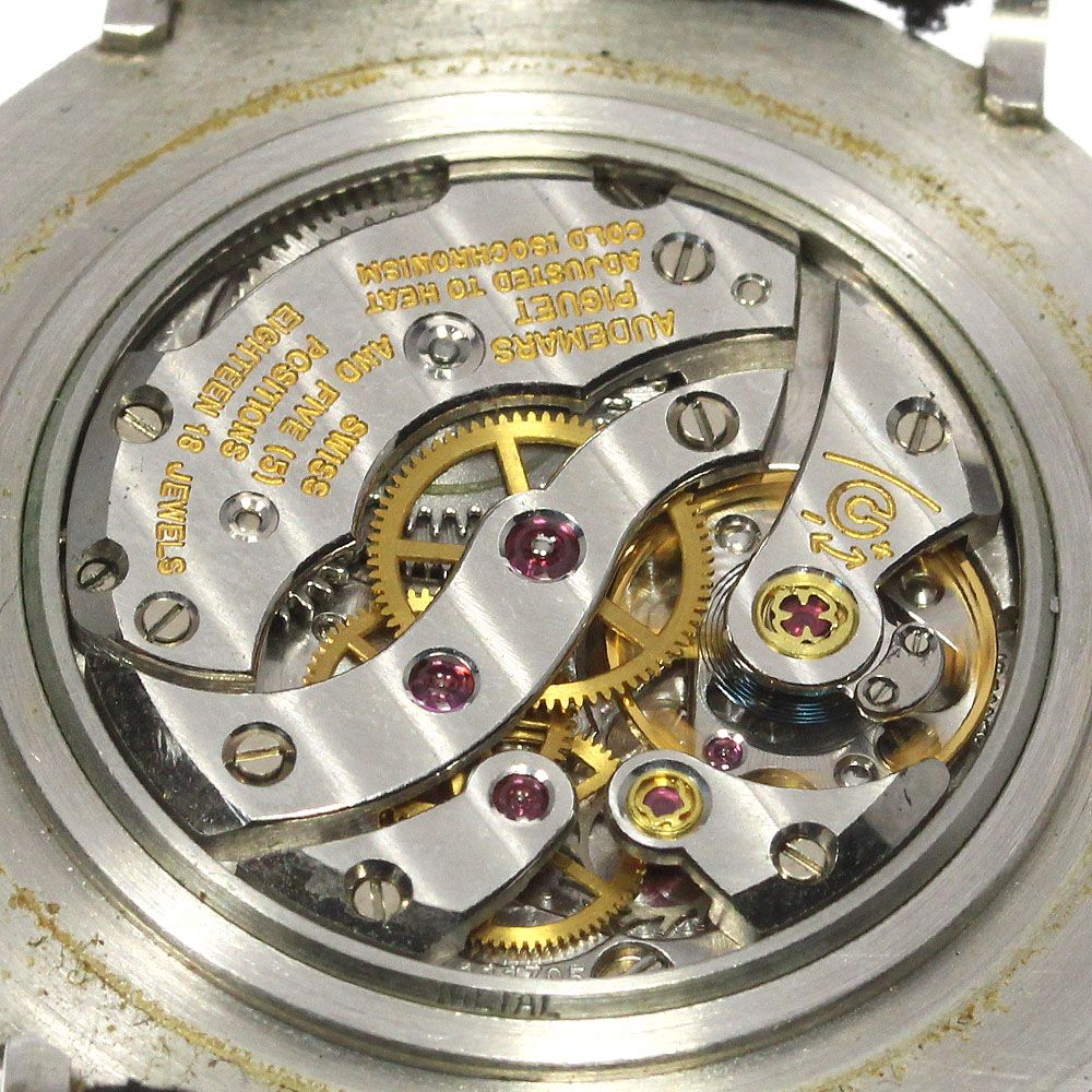 18mm重量オーデマ・ピゲ AUDEMARS PIGUET K18WG cal.2080 手巻き メンズ _746798 - 腕時計(アナログ)
