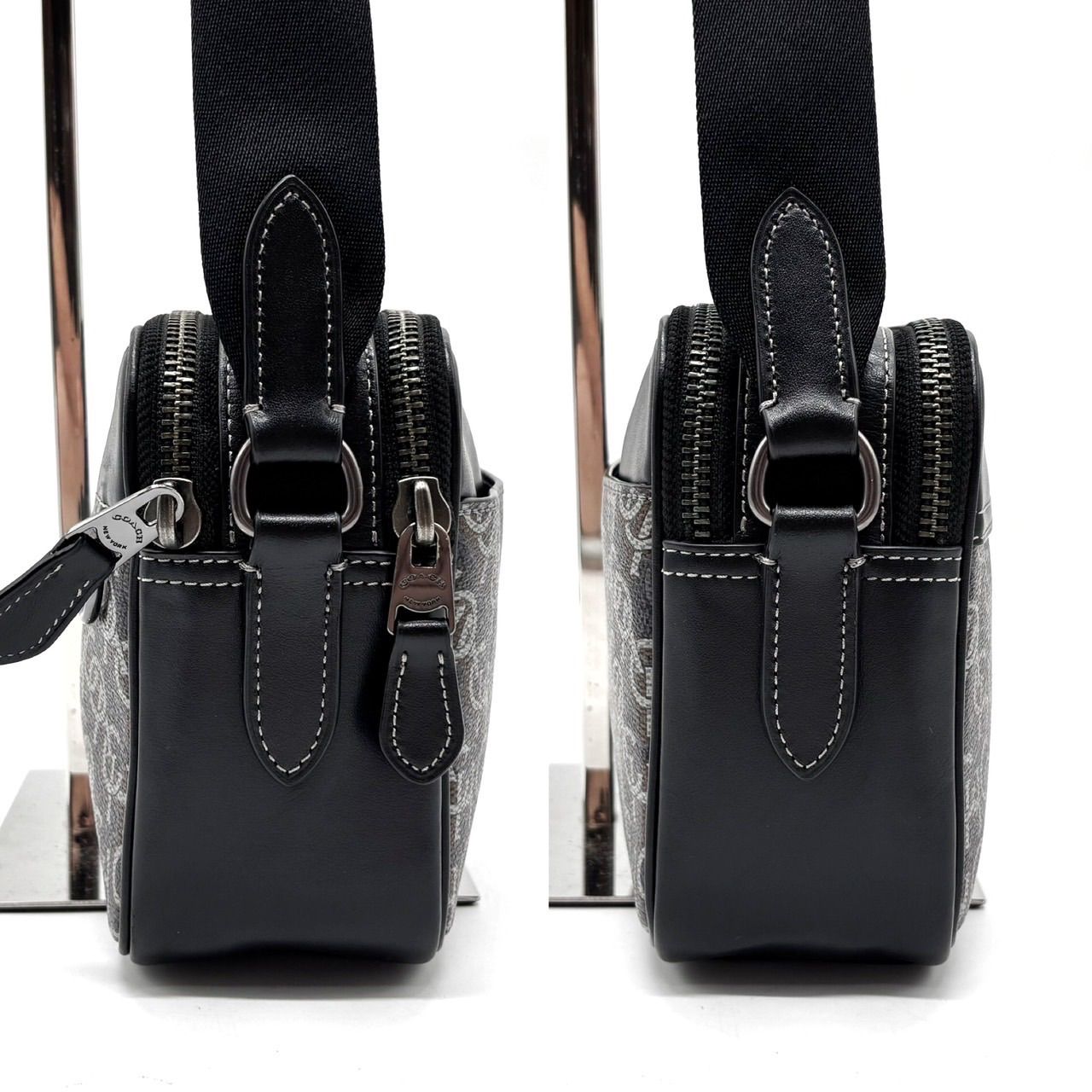 美品 COACH ショルダーバッグ グラハム カメラバッグ PVCレザー 黒 ✨良品✨ COACH コーチ カメラバッグ ショルダーバッグ 小物入れ