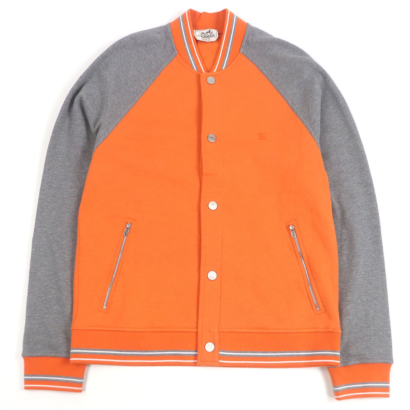 vintage HERMES エルメス 金ボタン リネン Hロゴ ジャケット vintage HERMES エルメス 金ボタン リネン Hロゴ ジャケット
