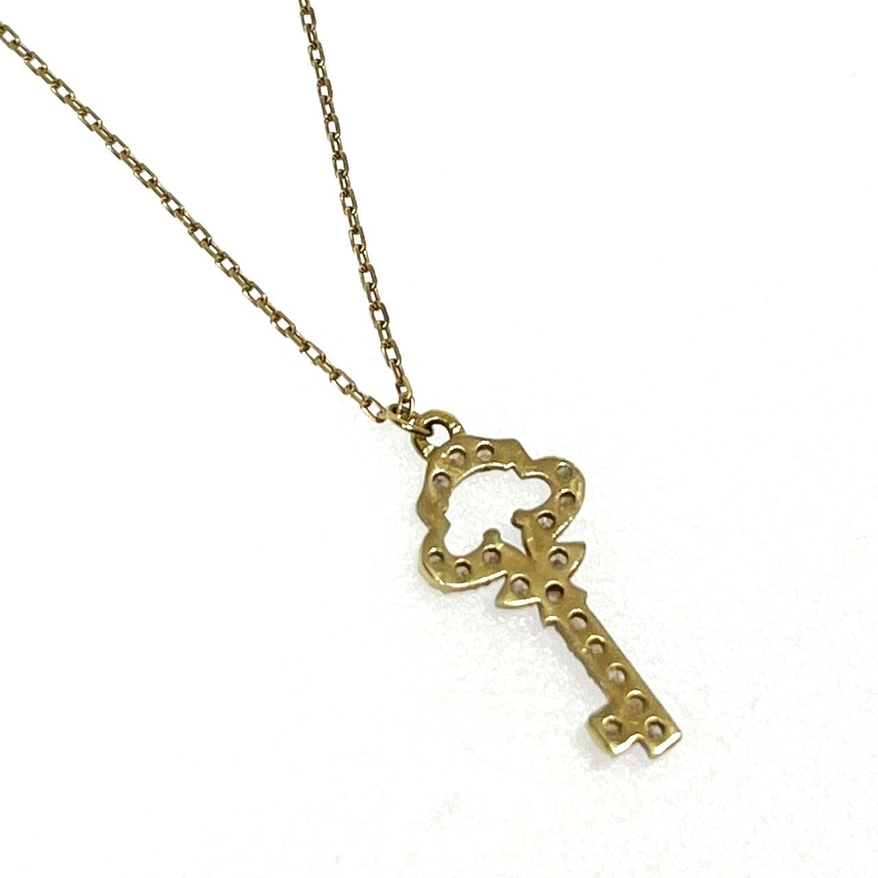 agtet アガット K18YG 鍵 キー モチーフ トップ ネックレス