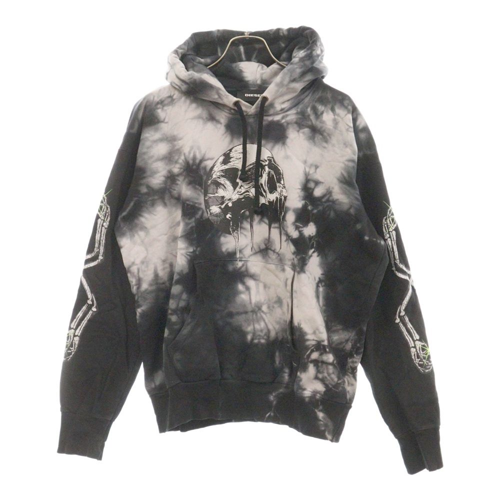 DIESEL (ディーゼル) タイダイスカルフーディープルオーバー DIESEL (ディーゼル) タイダイスカルフーディープルオーバー