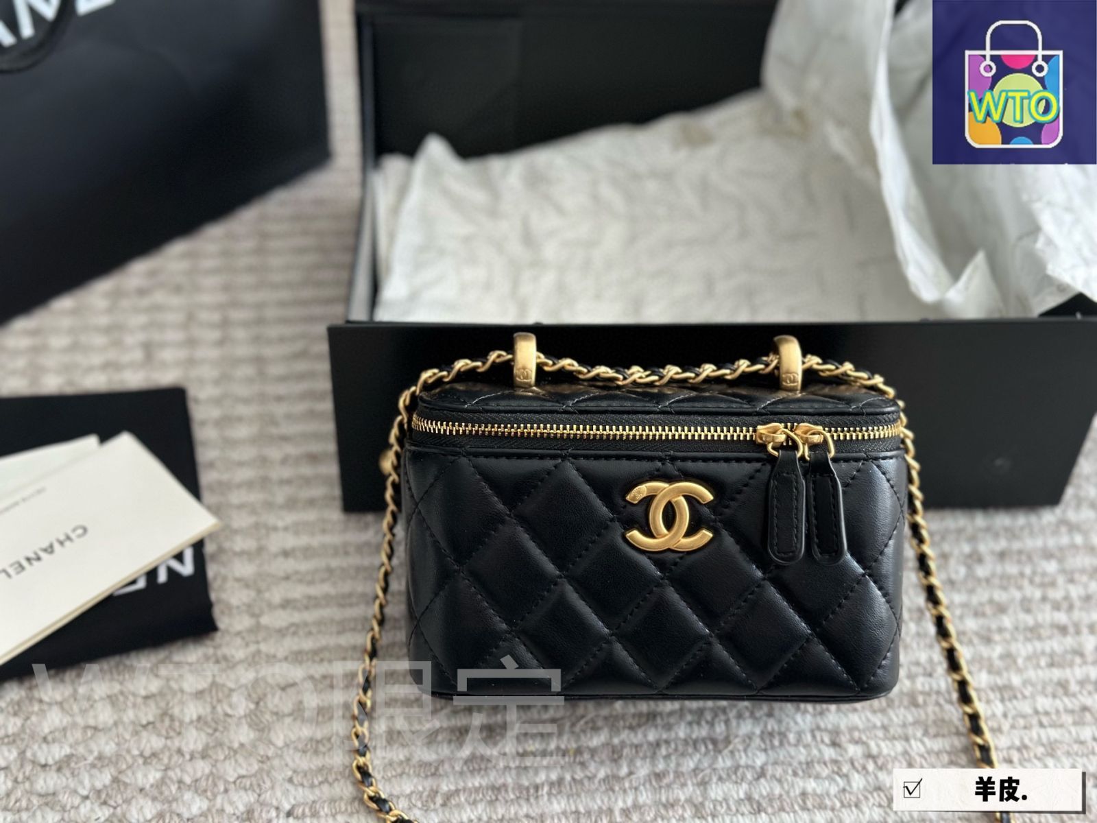 今日特価】Chanel シャネル ダブルボールボックスバッグ ギフト