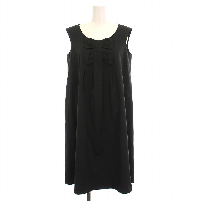 【美品】Rene ルネ ワンピース ひざ丈ワンピース ドレス 高級 34 René - ルネ Rene ワンピース ひざ丈 長袖 ティアード フレア 34