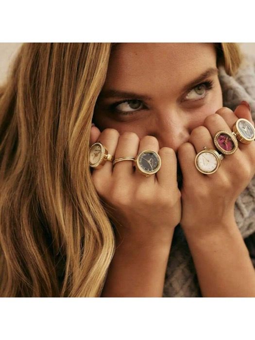 腕時計 レディース クォーツ レディースウォッチリング ファセットクリスタルリングウォッチ スモールウォッチ |5125RINGTT