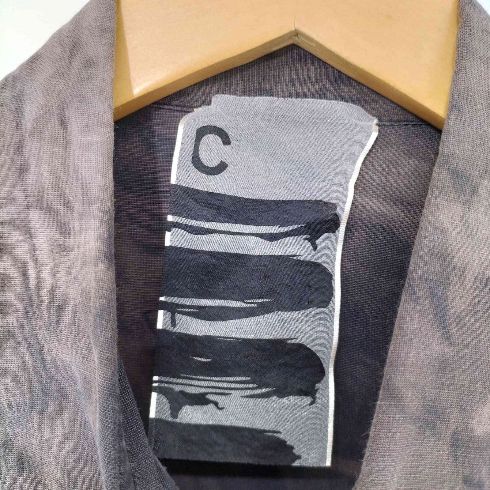 シャツロングワンピース