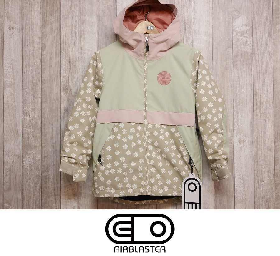 24 AIRBLASTER YOUTH TRENCHER FULL ZIP - Tan Daisy - Mサイズ 子供用 小学生 キッズ スノーボード ウェア