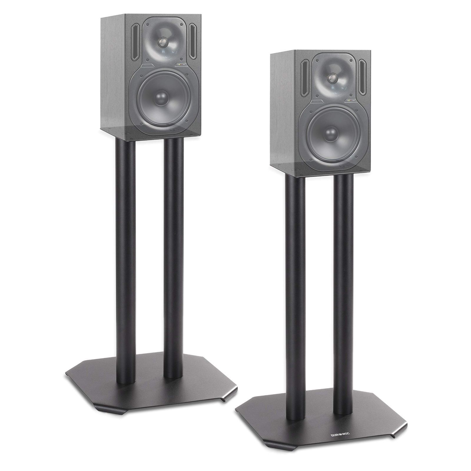 Duronic SPS1022-40 二本一組スピーカースタンド 40 黒色 天板サイズ12.5X12.5 スピーカー置き ホームシアター用 メタルベース