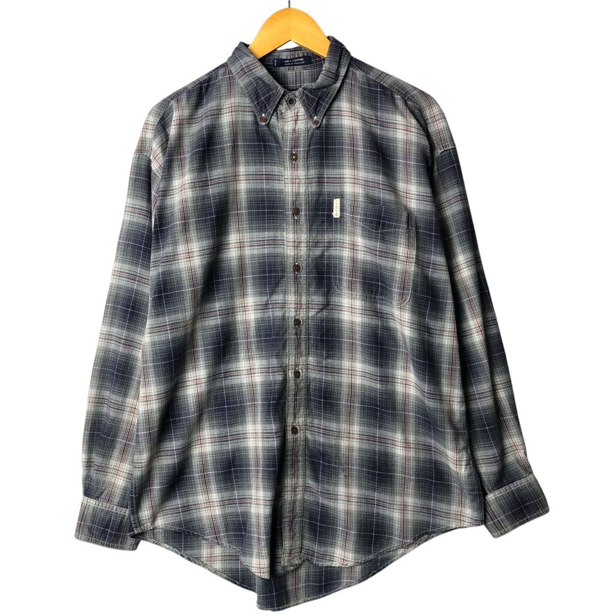 90s Ralph Lauren CHAPS グリーン オンブレチェックシャツ 古着 90年代 ラルフローレン Ralph Lauren CHAPS チャップス