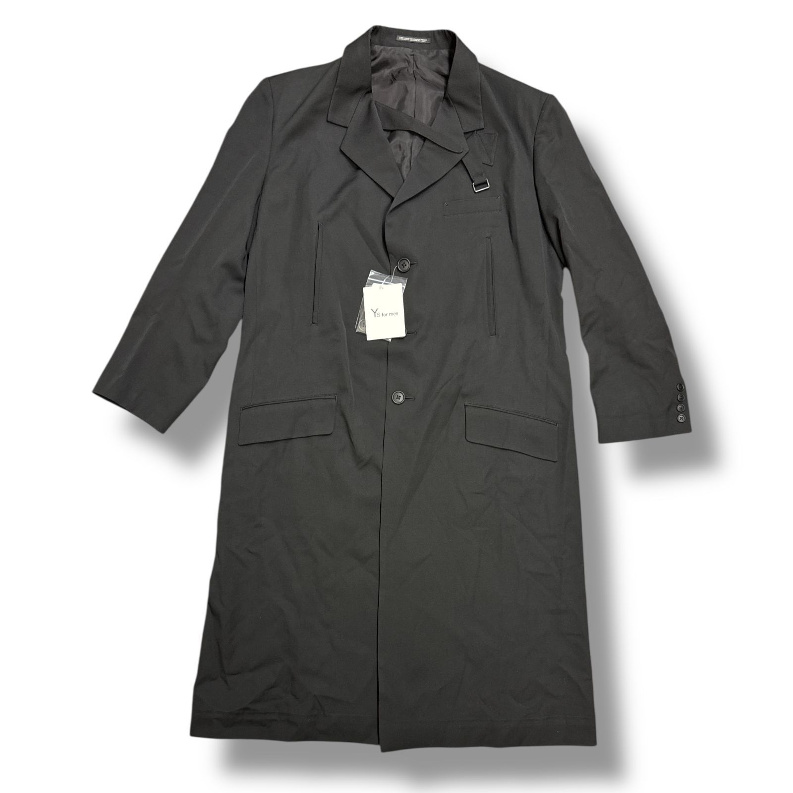 参考上代138600円 未使用品 Y`s for men ウールギャバジンロング