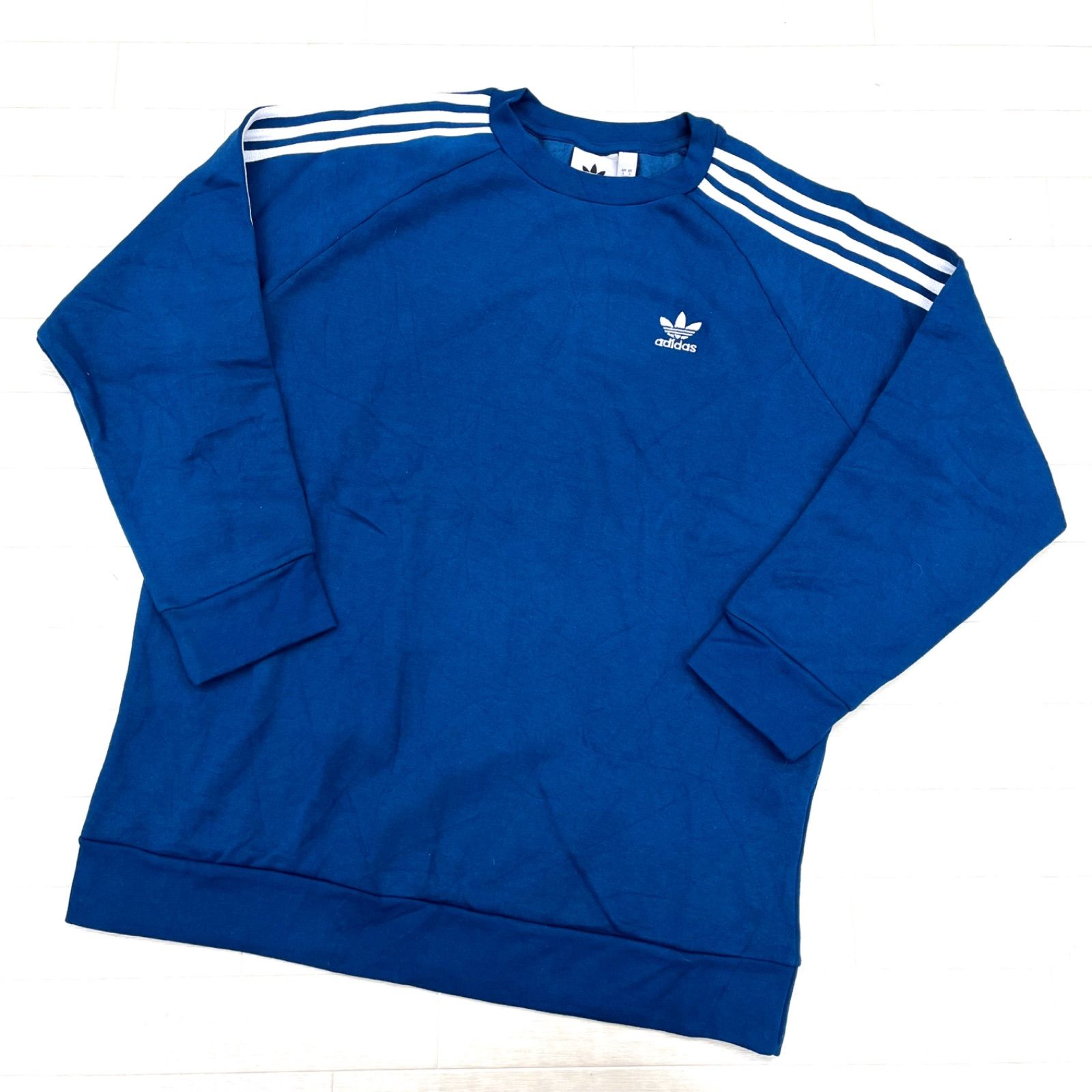 adidas スウェット 2XO 160◎ ③ adidas スウェット トレーナー ブルー メンズ2XO - メルカリ