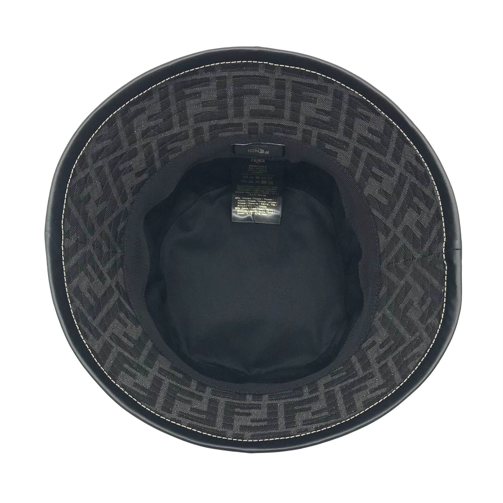 ▽【美品】FENDI/フェンディ ズッカ柄 FFモチーフ バケットハット 帽子