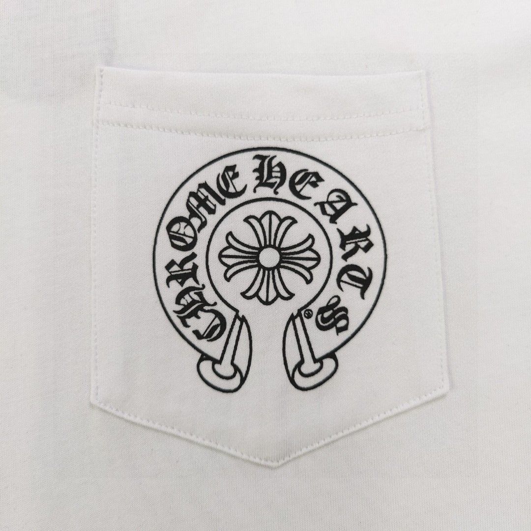 梵字馬蹄プリントカジュアル半袖Tシャツ 男女兼用