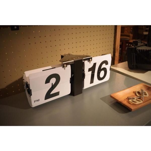 フリップクロック | 東谷 カラー:ブラック / ホワイト | フリップクロック レトロ時計 インテリア時計