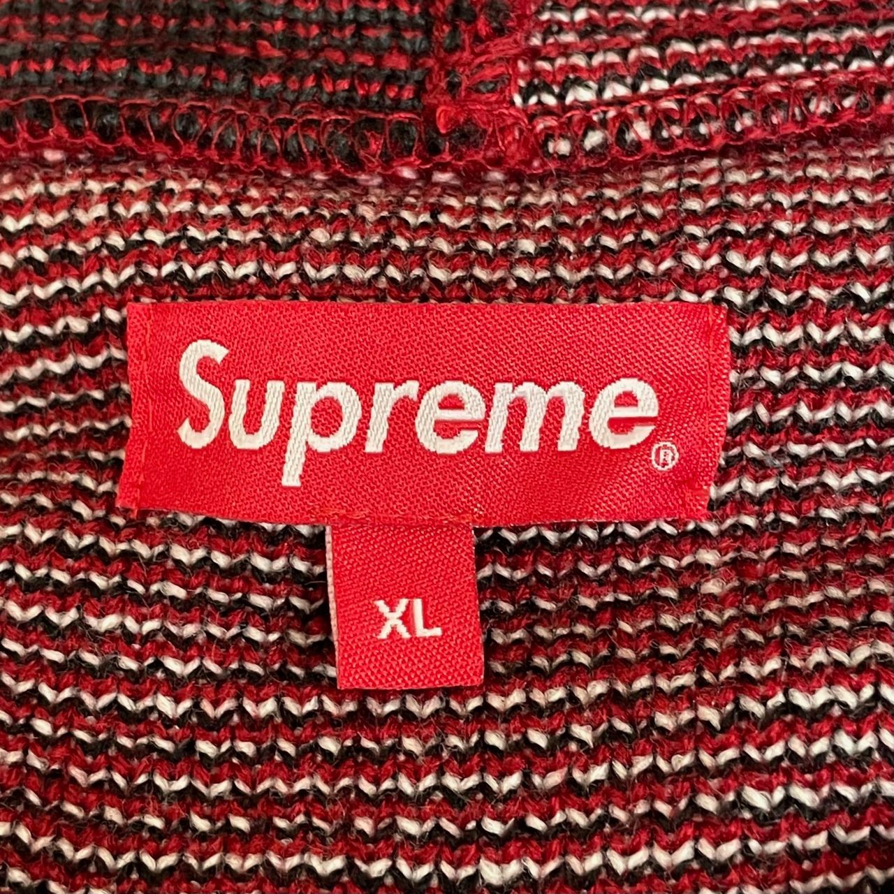 シュプリーム イーグル ニット ジップアップ フーディ パーカー XL 美品 supreme 16AW Eagle Hooded Zip Up Sweater イーグル ニット