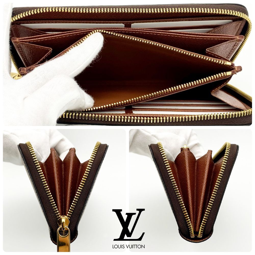 極美品】ルイヴィトン LOUIS VUITTON モノグラム ジッピーウォレット ラウンドファスナー ブラウン M42616 RFID ICチップ  送料無料 送料込み - メルカリ