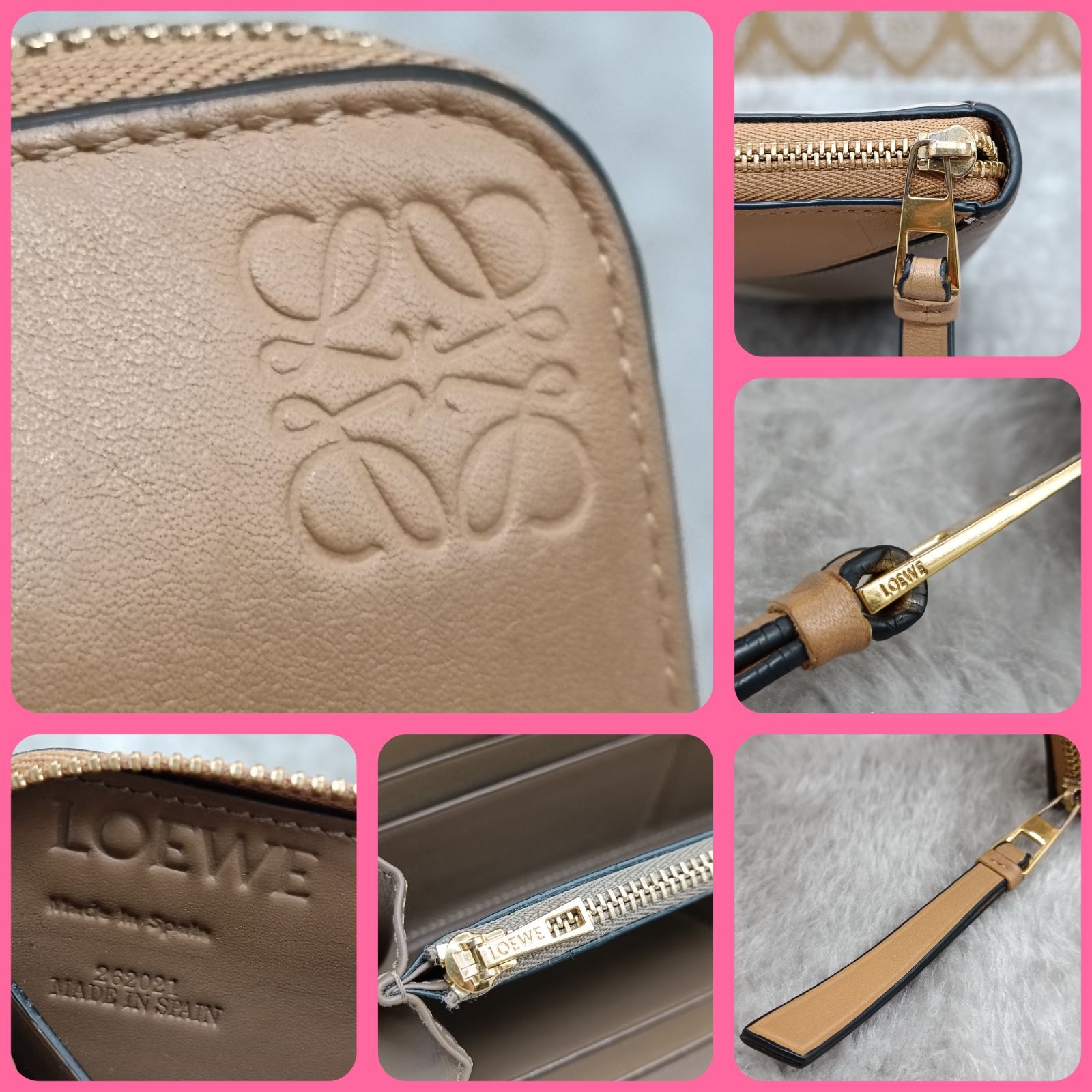 LOEWE 》 ロエベ パズル ジップアラウンド ウォレット C510T12X03 長 