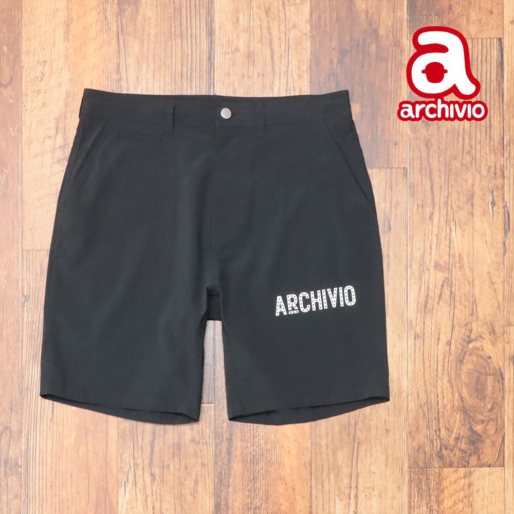 春夏|archivio|46サイズ|ハーフパンツ A267311 撥水 ストレッチ スポーティー ゴルフ ecodear アルチビオ |黒|ブラック|kc323|