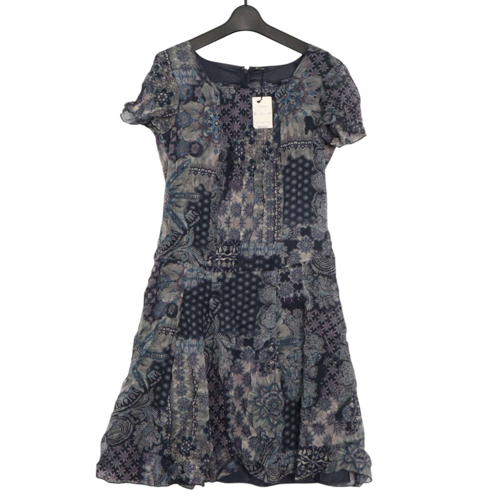 新品 未使用】 Gabardine K.T ギャバジン K.T 春夏☆ シルク 花