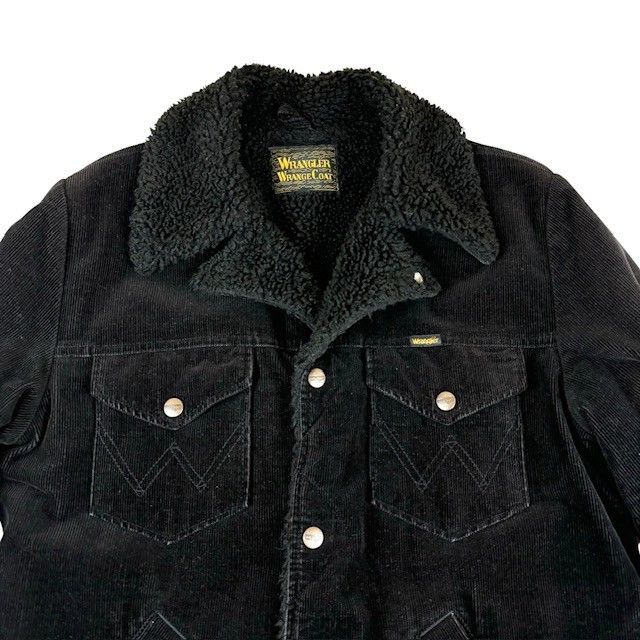 中古 ラングラー WRANGLER WRANGE COAT ランチコート クリーニング済み 裏ボア 黒 メンズ Mサイズ