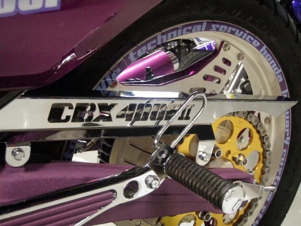 CBX400F2 ロゴ入メッキチェーンカバー