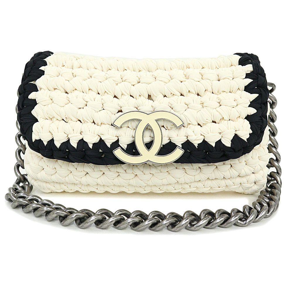 シャネル CHANEL ココマーク クロシェ かご チェーンショルダーバッグ シャネル CHANEL ココマーク クロシェ かご チェーンショルダーバッグ