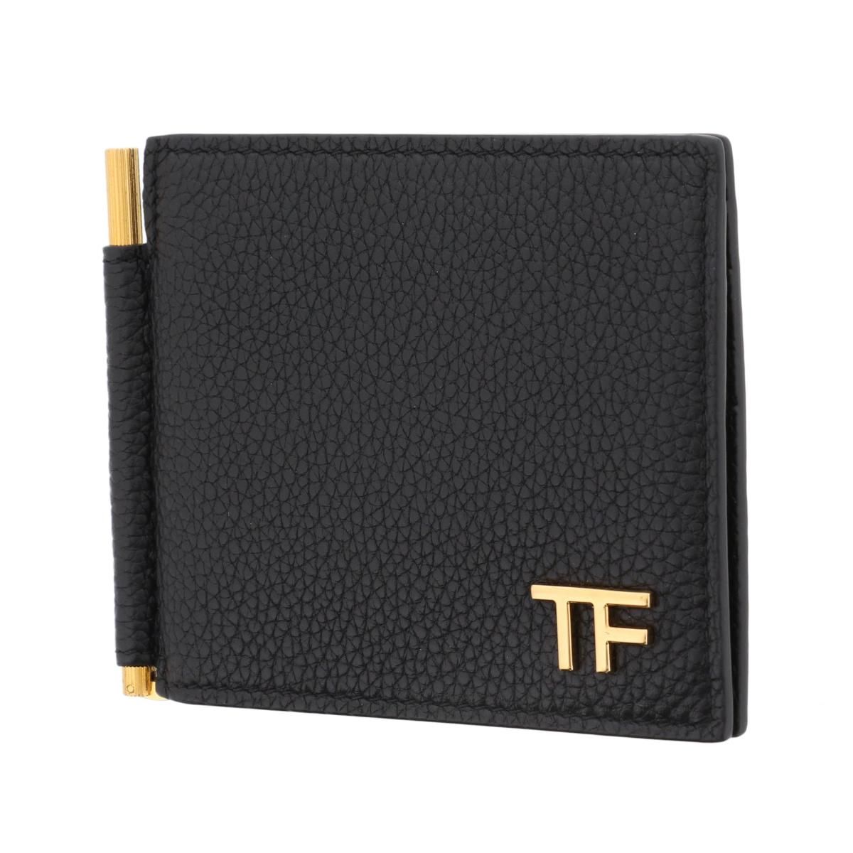 中古】 TOM FORD （ﾄﾑﾌｫｰﾄﾞ） ﾏﾈｰｸﾘｯﾌﾟ 財布 マネークリップ ﾌﾞﾗｯｸ