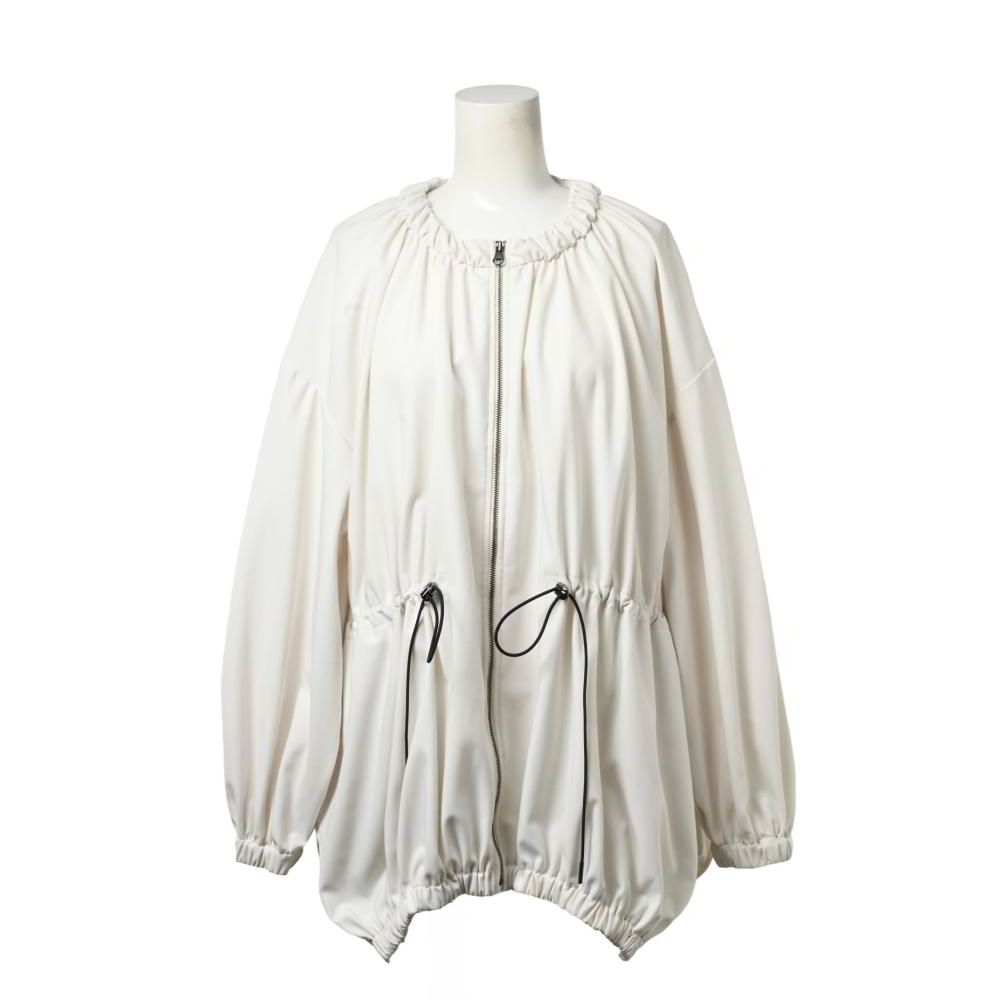 LANVIN ブルゾン LANVIN en Bleu トリコット ドロスト ギャザー ブルゾン - メルカリ