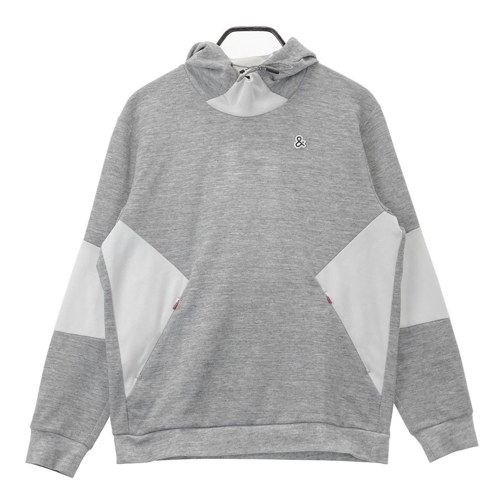 and per se フルオープン スウェット パーカー グレー×白 Lサイズ サイズ：L AND PER SE アンパスィ 2023年モデル スウェット 長袖