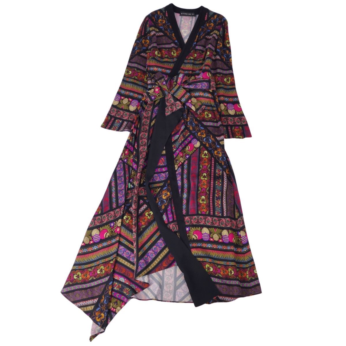美品 エトロ ETRO ワンピース ロングスリーブ 長袖 総柄 美品 エトロ ETRO ワンピース ロングスリーブ 長袖 総柄