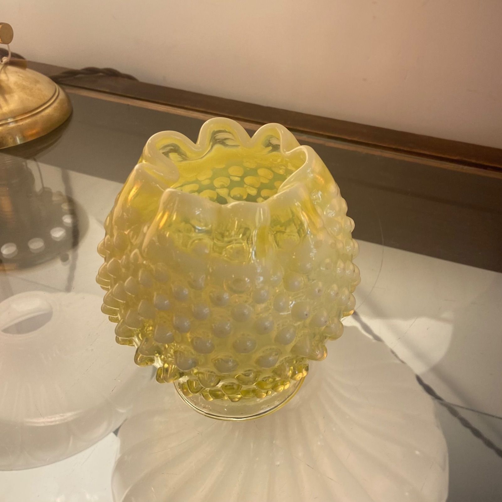 ヴィンテージ Fenton フェントン ウラン ホブネイル オパール ヴィンテージ Fenton フェントン ウラン ホブネイル オパール