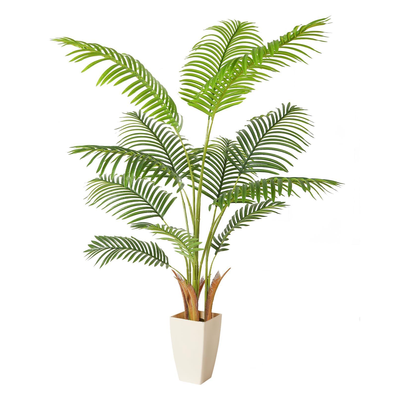 人気商品 高さ150cm 人工観葉植物フェイクグリーン 熱帯のヤシの木 造花 観葉樹 空気清浄 光触媒 消臭 抗菌 室内 ポットに入ったホーム-新築祝いの装飾に最適
