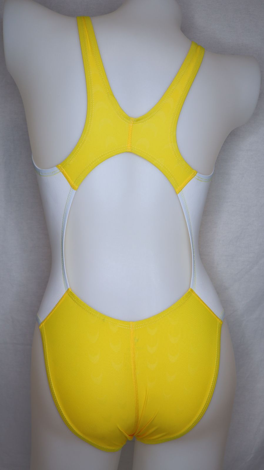 売れ筋アイテムラン SWIMHXBY メルカリ - S-5XL 283 黄色白 レディース 競泳水着 水着・ラッシュガード