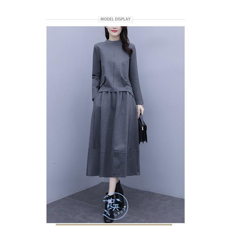 ウエストゴムスカート冬服