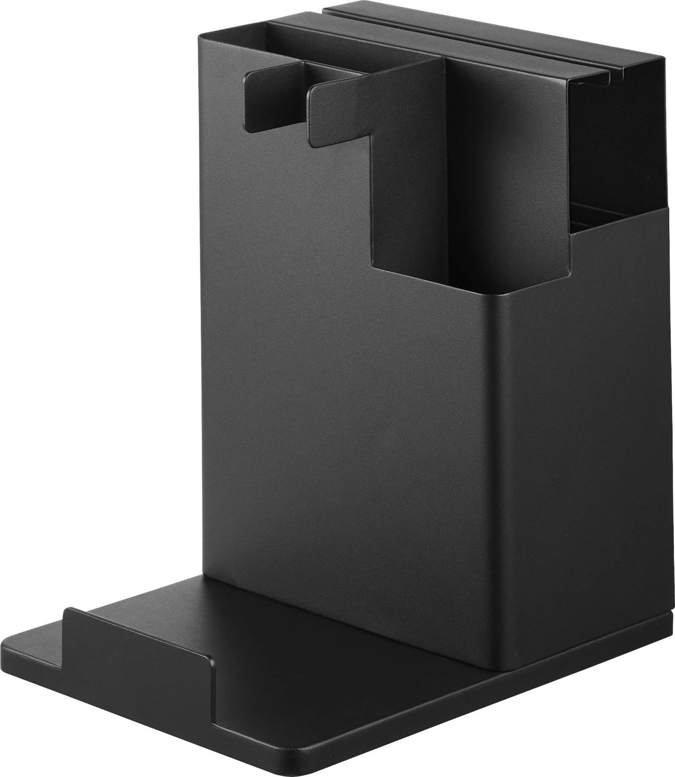 Color ブラック_Size W 20 1 D 25 H 28 7 cm 山崎実業 Yamazaki スティッククリーナー ＆ ツールオーガナイザー ブラック タワー tower 掃除機 スタンド クリーナースタンド