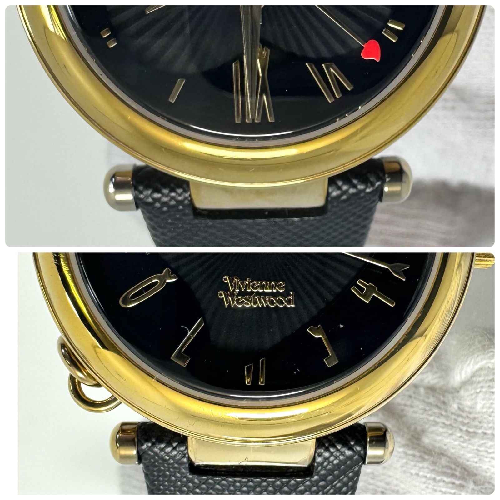 ヴィヴィアンウエストウッド VV006GDBLK クォーツ 黒 イエロー ヴィヴィアンウエストウッド VV006GDBLK クォーツ 黒 イエロー