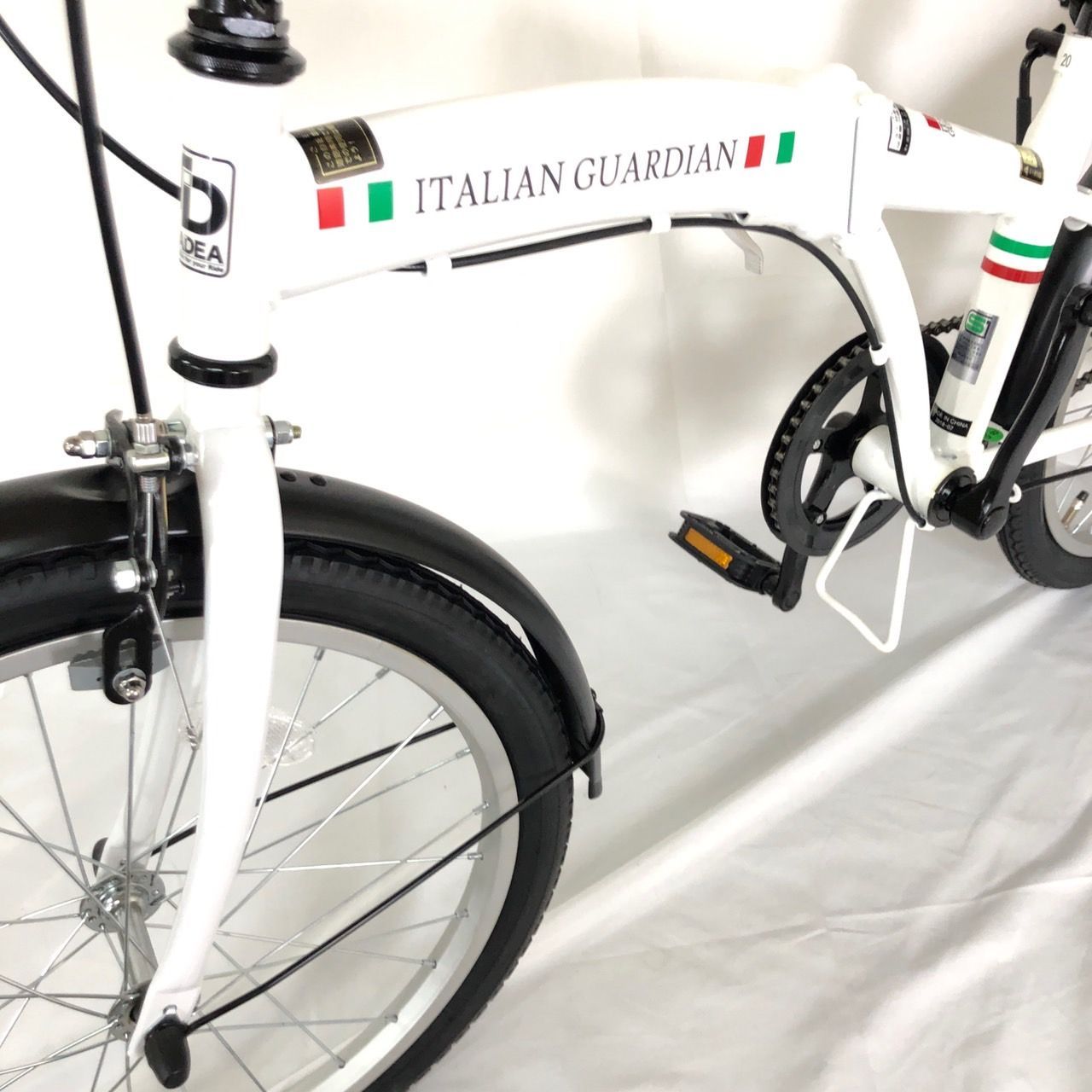 ITALIAN GUARDIAN 20インチ 折りたたみ自転車 ホワイト【No.345】