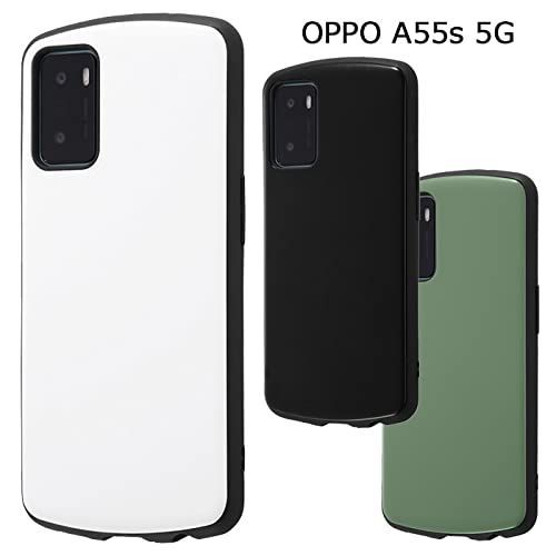 在庫セール】【カラー：オリーブ】OPPO A55s 5G シンプル 耐衝撃ケース