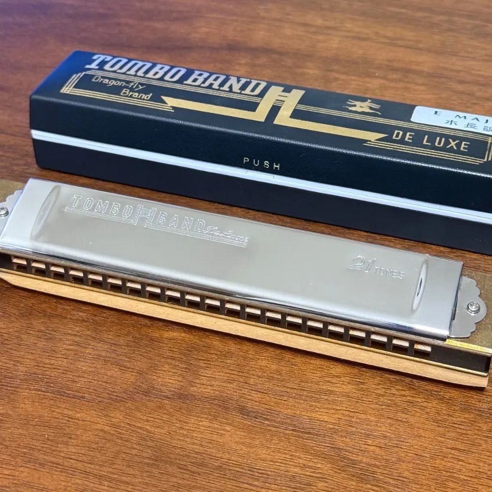在庫一掃 TOMBO NO 1521 Eメジャー 特製トンボバンド 複音ハーモニカ