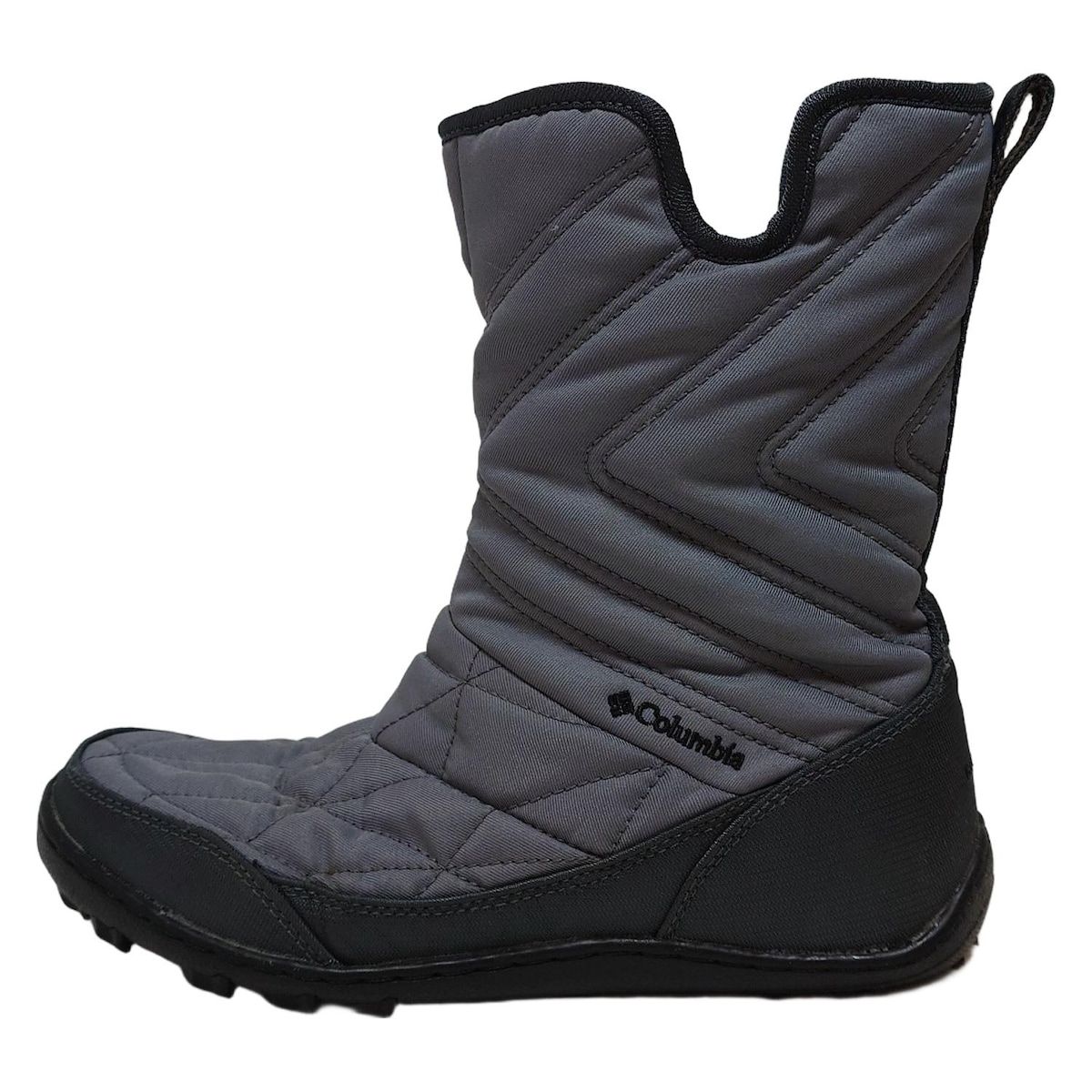 columbia コロンビア ショートブーツ 24 レディース - グレー×ダークグレー キルティング