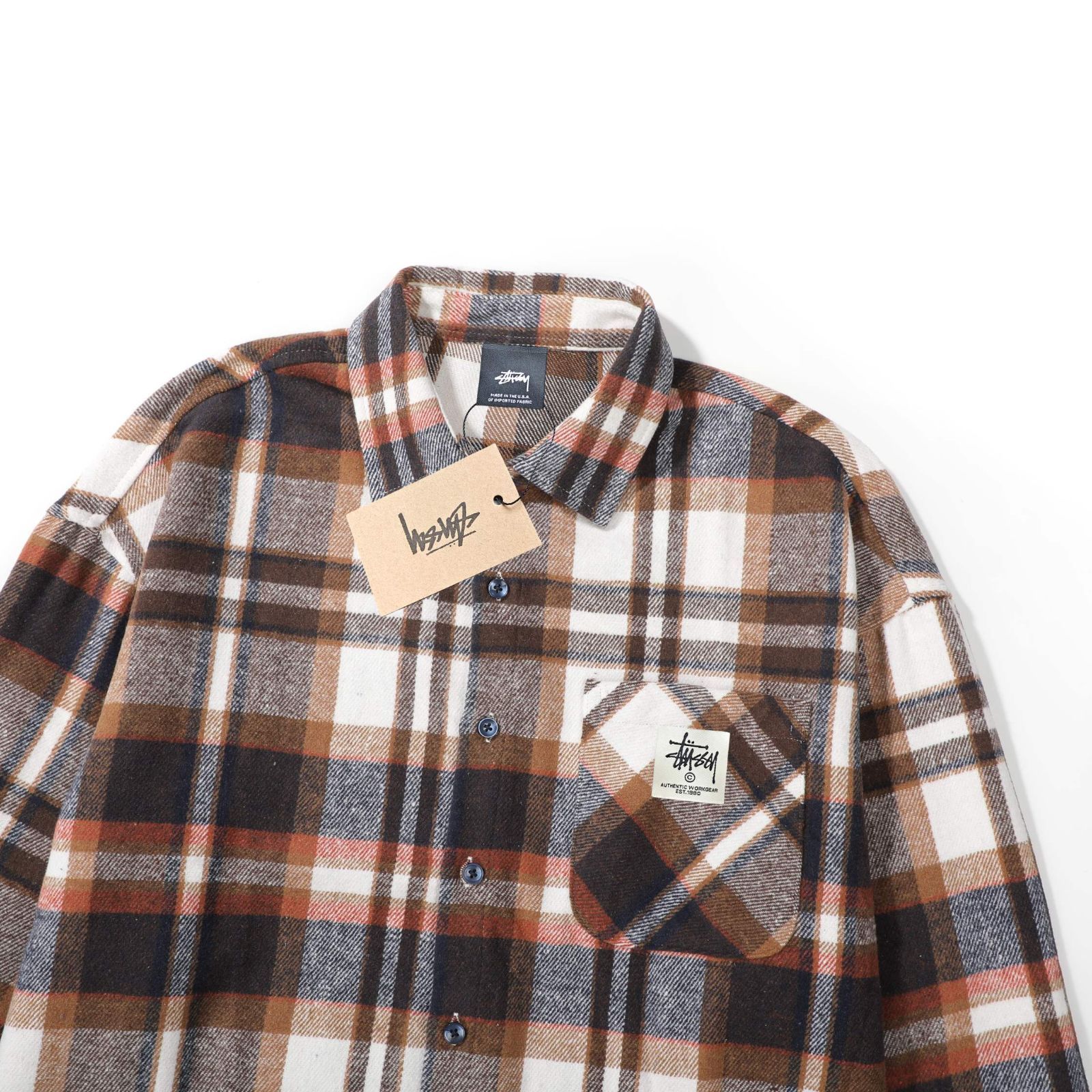 Stussy AUTHENTIC チェック柄ネルシャツ M