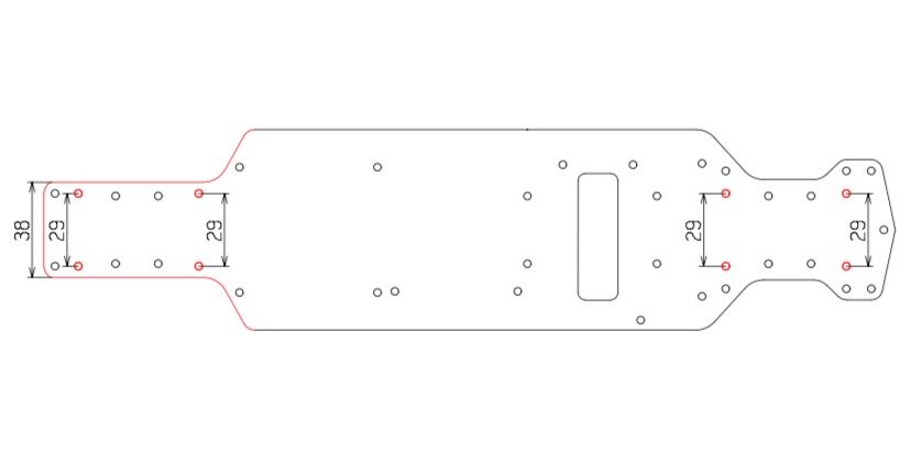 D-Like 製用　サスマウント逆付け　特注シャーシ 2.5㎜ 蕨山Carbon D-Like 製用 サスマウント逆付け 特注シャーシ 2.5㎜ ドリフト