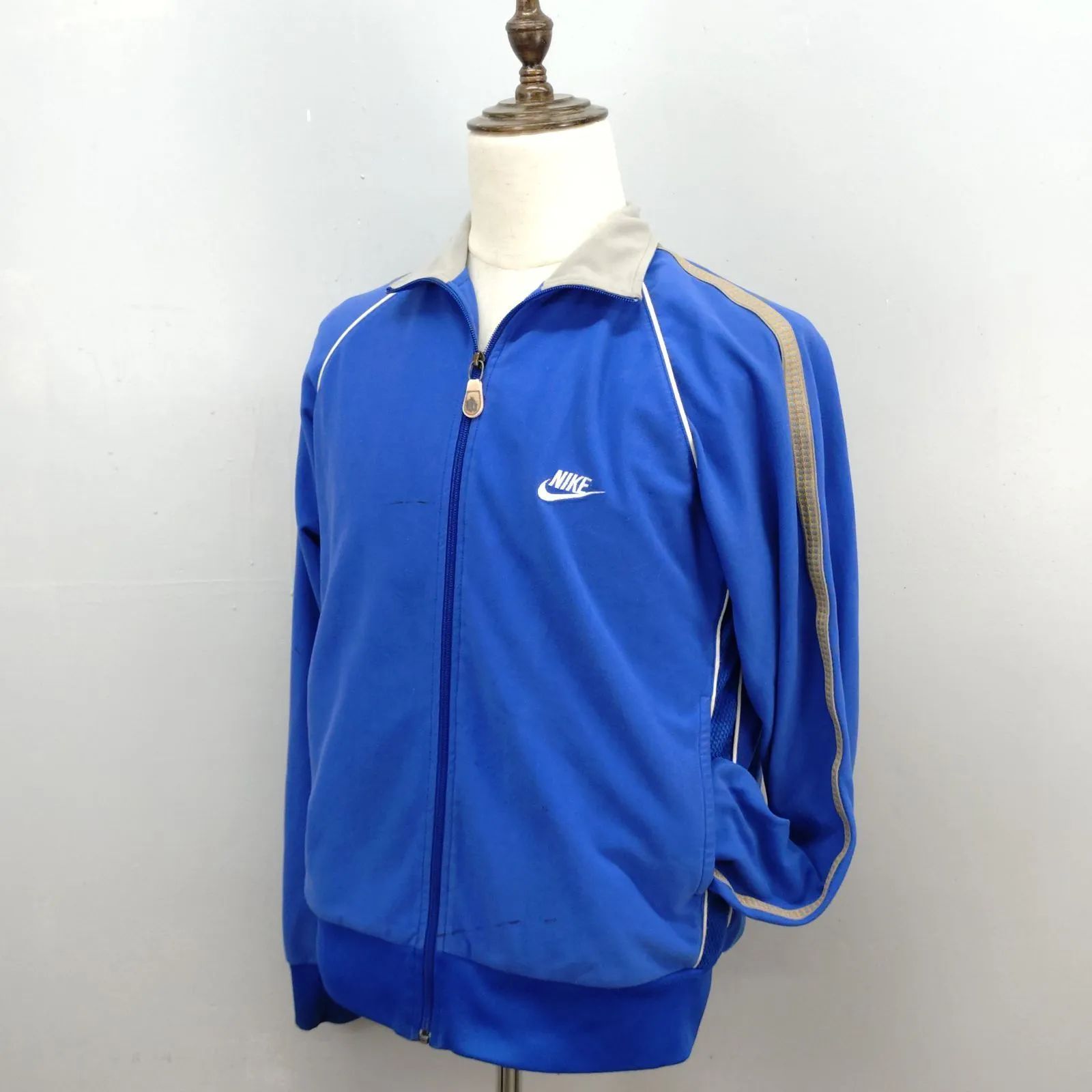 NIKE 00s L サイズ ジャージ トラックジャケット ベロア生地 ブルー