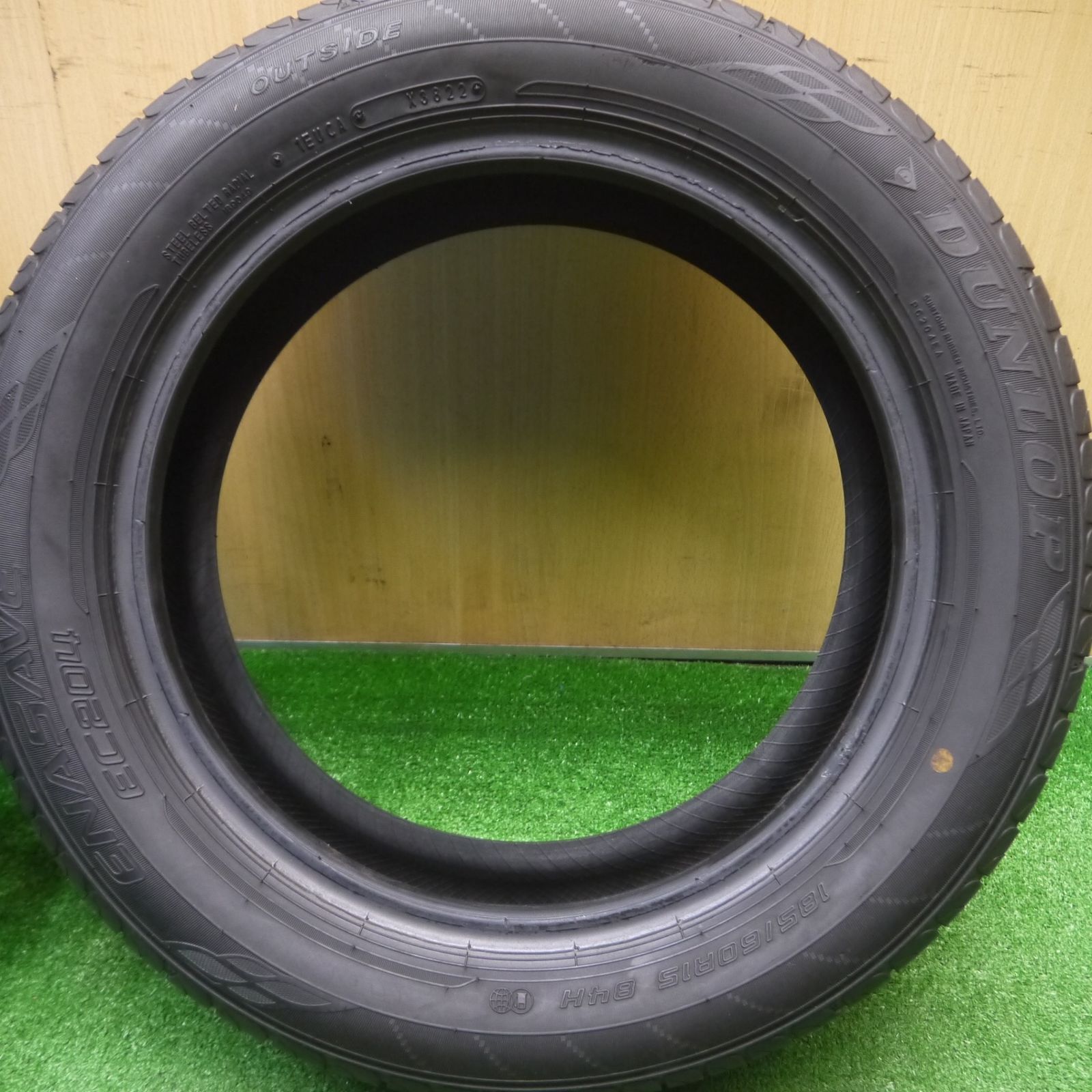 送料無料] バリ溝！22年！9分☆185/60R15 ダンロップ エナセーブ