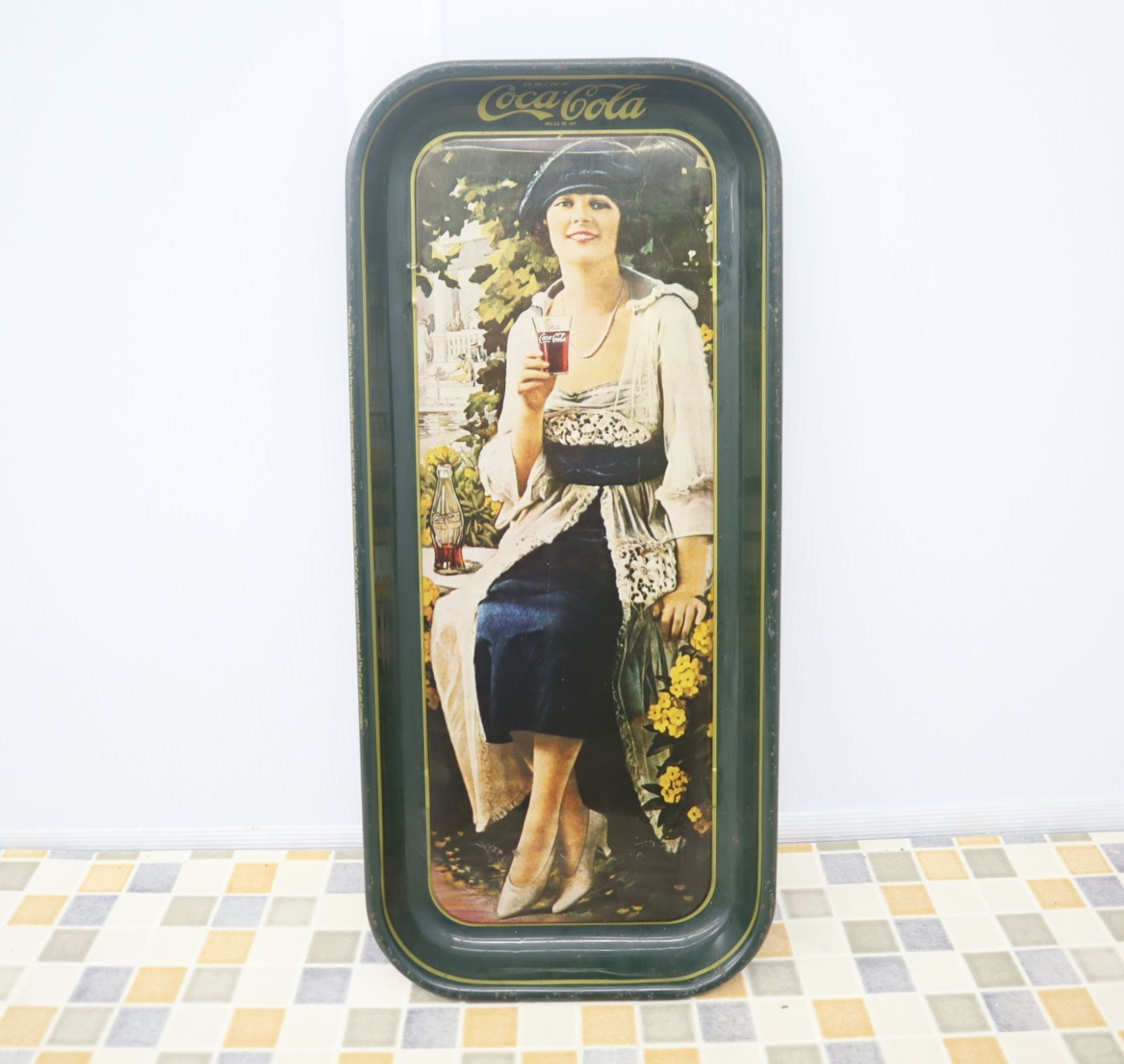 Coca-Cola コカコーラ ヴィンテージ パブミラー 木製トレイ コカ•コーラ ヴィンテージ・パブミラー トレー 木製 - メルカリ