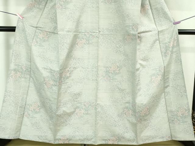 平和屋着物■極上　本場大島紬　白大島　単衣　総絣　道長花文　逸品　未使用　DZAA7917kh5 平和屋着物□極上 本場大島紬 白大島 単衣 総絣 道長花文 逸品 未使用