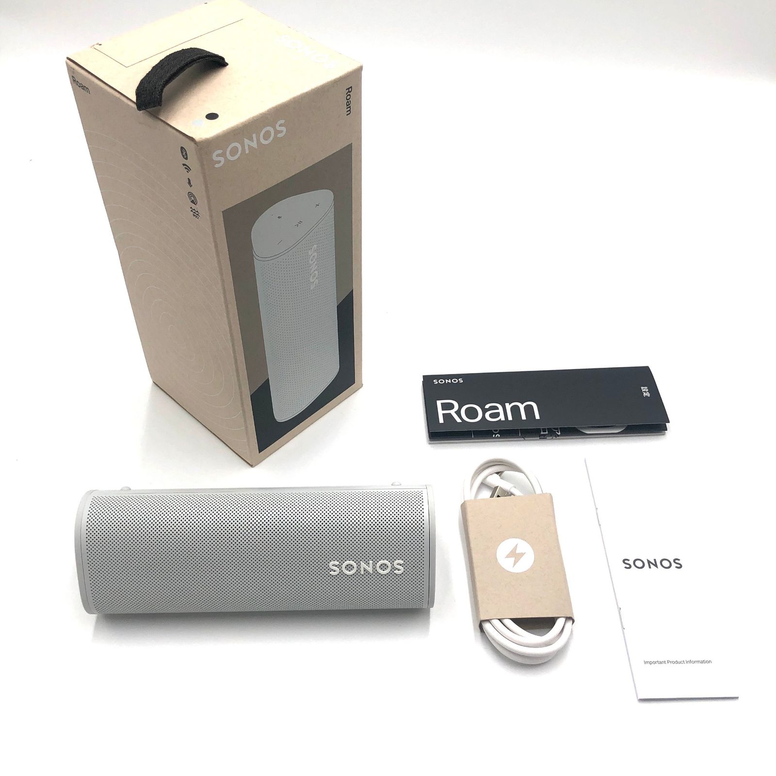 Sonos Roam ソノス ローム Portable Speaker ポータブルスピーカー WiFi/Bluetooth 対応 IP67  防塵・防水仕様 ROAM1JP1 ホワイト - メルカリ