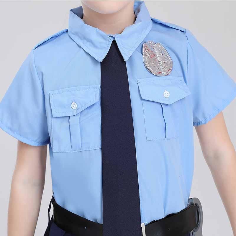 ハロウィン ポリス 仮装 子供 婦人警官 お巡りさん 警察 コスプレ 4点セット 警察服 制服 キッズ コスチューム 女の子 演劇 イベント パーティー 演出服　hl1010